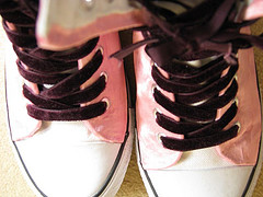 *rosa*Satin*Chucks*